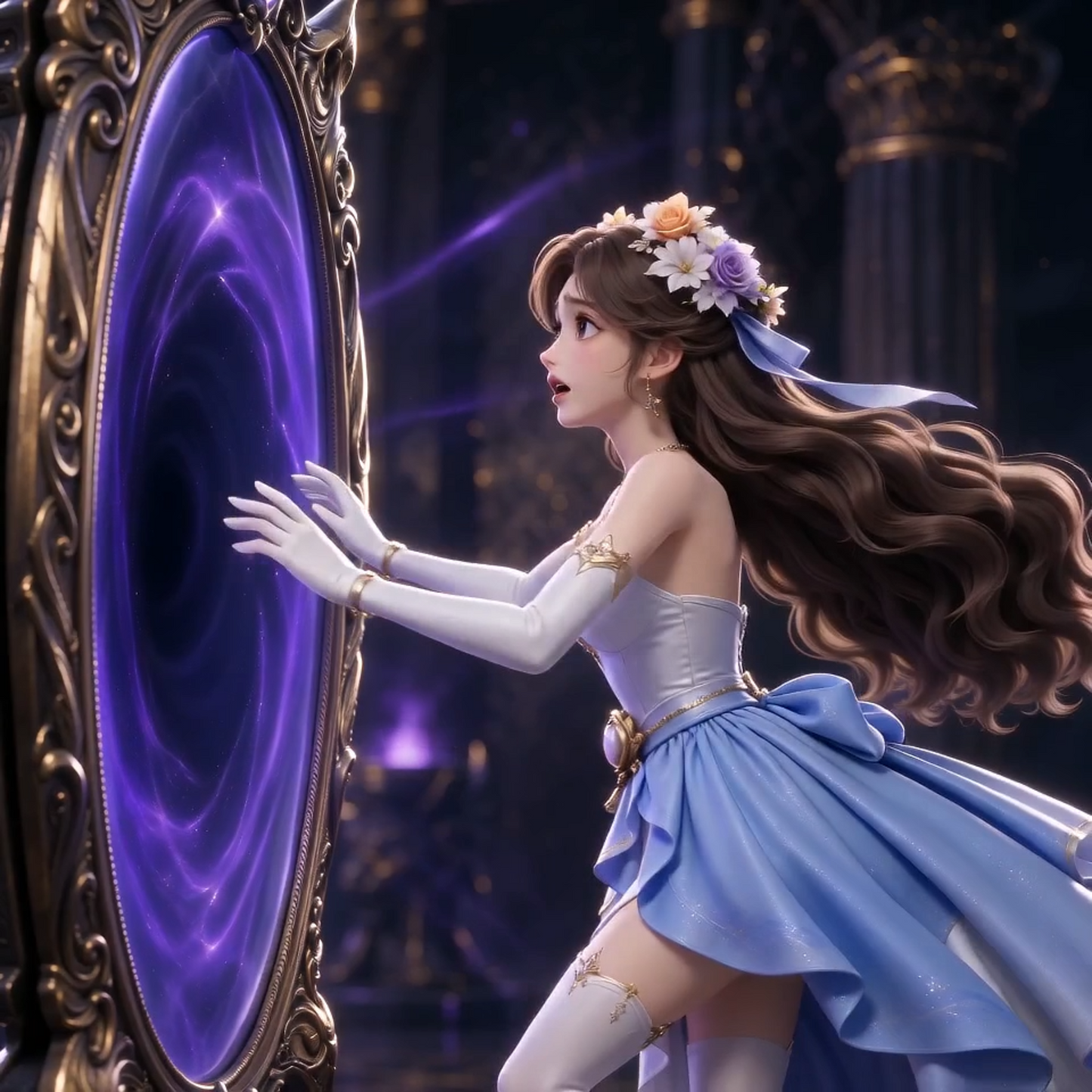 惩罚 公主被魔镜困住"K.O. Order for girls"+ Princess trapped in magic mirror(Anchor development)