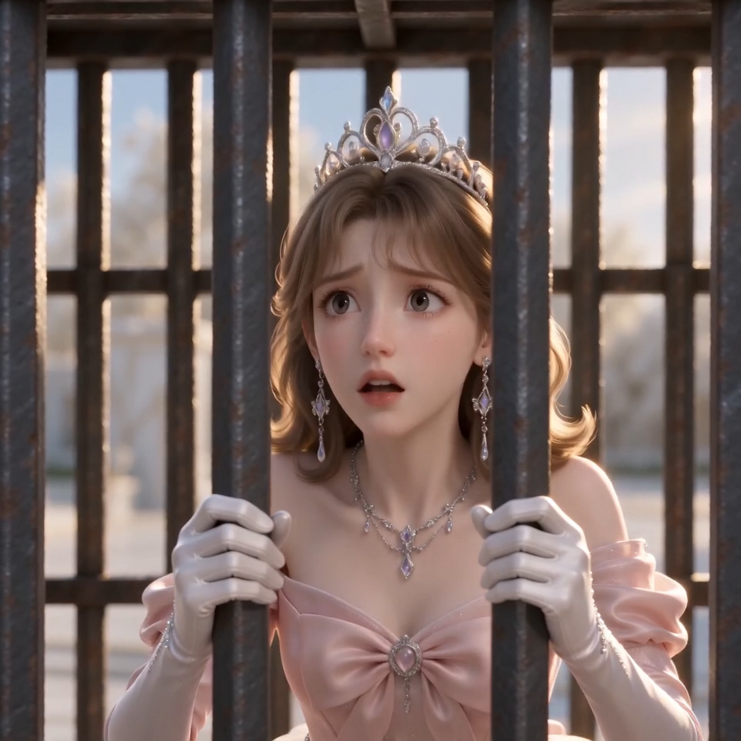 惩罚 公主被铁牢困住"K.O. Order for girls"+Princess locked in iron cage(Anchor development)