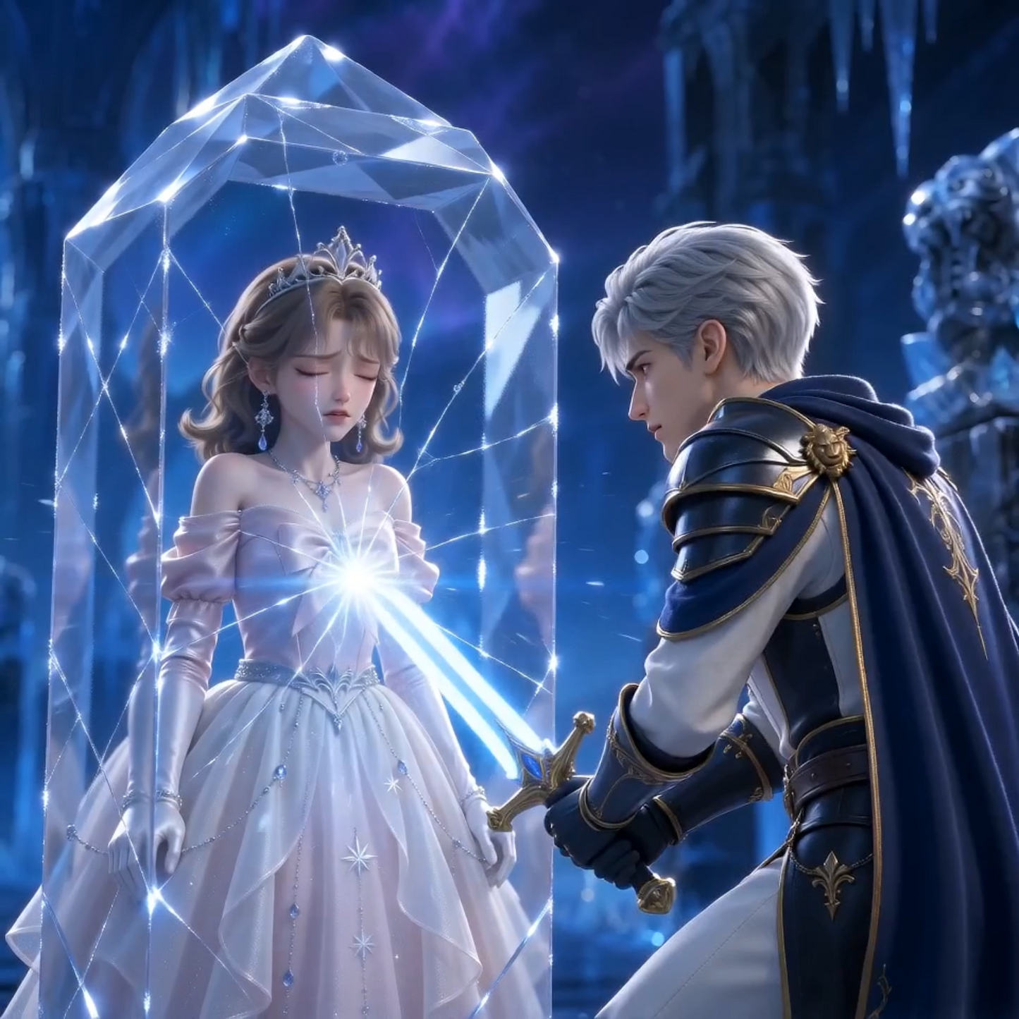 拯救 骑士拯救冰封公主"Protect Order for girls"+Princess frozen solid(Anchor development)